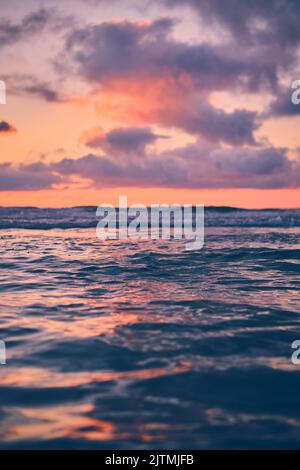 Colorful Sunset over the north sea. High quality photo Stock Photo