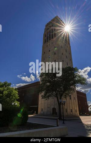 Bell Tower Ann Arbor Stock Photo Alamy