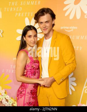 Christopher Briney and girlfriend Isabel attending 'The Summer I Turned