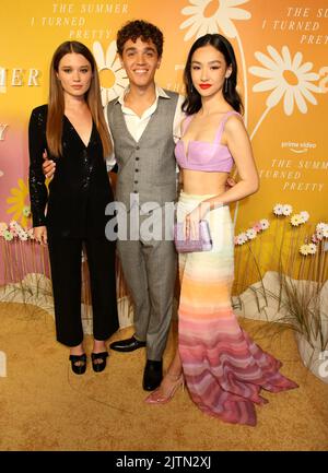 Rain Spencer, David Iacono and Minnie Mills attending 'The Summer I Turned Pretty' New York Premiere held at iPIC on June 14, 2022 in New York City, NY ©Steven Bergman/AFF-USA.COM Stock Photo
