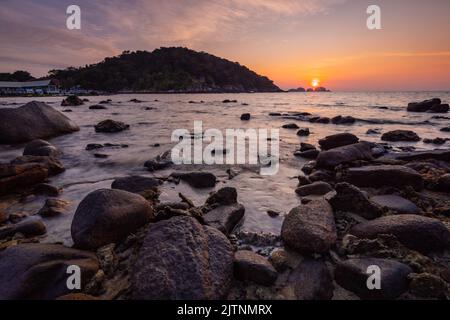 Redang Island Beach at Terengganu state of Malaysia Stock Photo