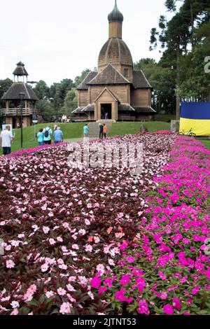 Memorial to Ukrainian immigration in Curitiba, important city park, capital of the state of Paraná, southern Brazil Stock Photo