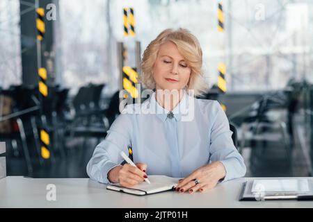 senior ceo business woman planning consultation Stock Photo