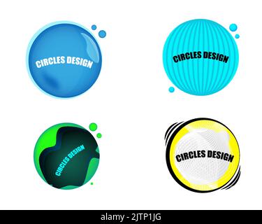 Abstract circles for background design or as a vector element Stock Vector