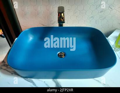 Interior design of sink.Interior design of bathroom Stock Photo
