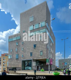 The New Art Gallery Walsall, designed by architects Peter St John and Adam Caruso of Caruso St John Architects opened in 2000. Stock Photo