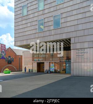 The New Art Gallery Walsall, designed by architects Peter St John and Adam Caruso of Caruso St John Architects opened in 2000. Stock Photo