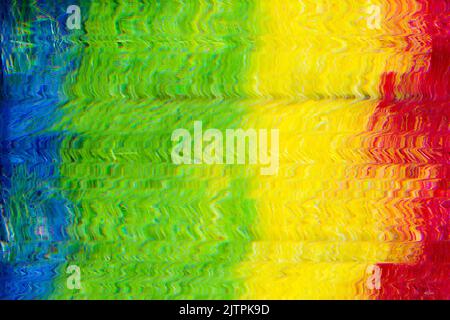 glitch overlay screen damage multicolor stripes Stock Photo