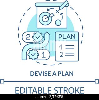 Devise plan concept icon Stock Vector Image & Art - Alamy