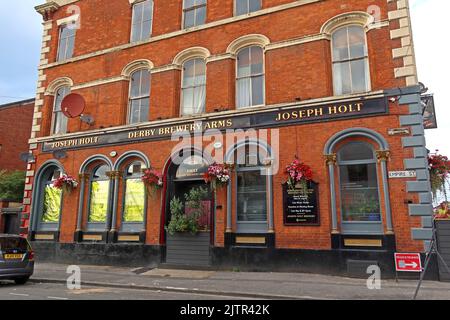 Holts Derby Brewery Arms, Empire St, Cheetham Hill, Manchester, England, UK, M3 1JA Stock Photo
