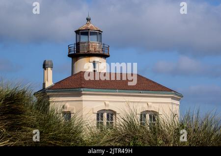 Coquille River Lighthouse in Bandon, Oregon Stock Photo