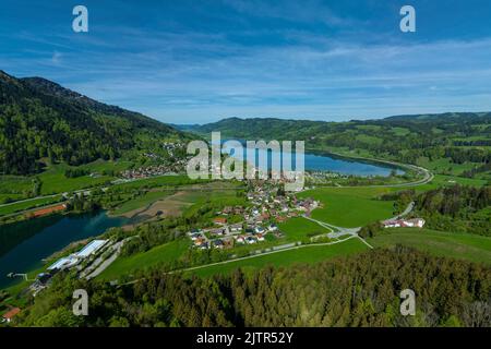 Immenstadt and the Alpsee from above Stock Photo