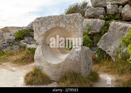 Tout Quarry and Sculpture Park, Isle of Portland,  Dorset, England Stock Photo