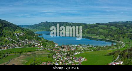 Immenstadt and the Alpsee from above Stock Photo