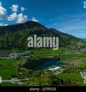 Immenstadt and the Alpsee from above Stock Photo