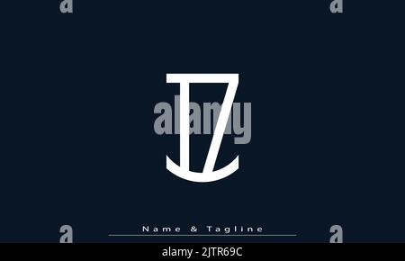 Alphabet letters Initials Monogram logo IZ , ZI Stock Vector