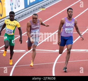 Ackeem Blake, Andre De Grasse, Zharnel Hughes, Christian Coleman ...