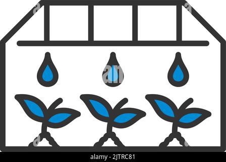 Greenhouse Icon. Editable Bold Outline With Color Fill Design. Vector Illustration. Stock Vector