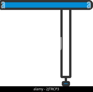Briefing Table Console Icon. Editable Bold Outline With Color Fill Design. Vector Illustration. Stock Vector