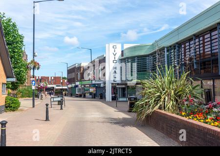 The Civic Hall, High Street, Bedworth, Warwickshire, England, United Kingdom Stock Photo