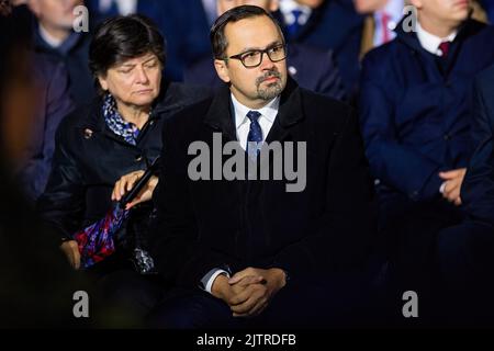 Gdansk, Poland. 01st Sep, 2022. Minister Marcin Horala seen during the 83rd anniversary of the outbreak of World War II in Westerplatte. Credit: SOPA Images Limited/Alamy Live News Stock Photo