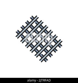Stainless steel panel grid frame isolated checkered plate outline icon. Vector metalwork rolling product, sheet galvanized frame, checker plate sign Stock Vector