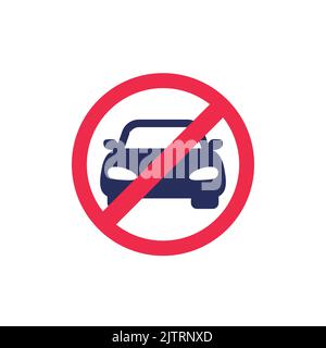 do not park or no cars sign Stock Vector