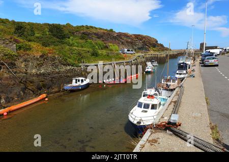 Amlwch Port on a Sunny Summer Afternoon. Anglesey, North Wales, UK. Stock Photo