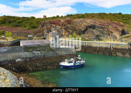 Amlwch Port on a Sunny Summer Afternoon. Anglesey, North Wales, UK. Stock Photo