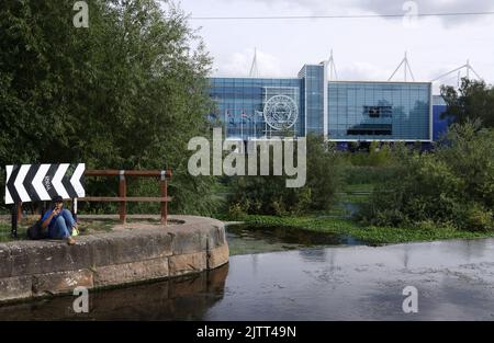 Leicester, England, 1st September 2022. A general view of the stadium before the Premier League match at the King Power Stadium, Leicester. Picture credit should read: Darren Staples / Sportimage Stock Photo