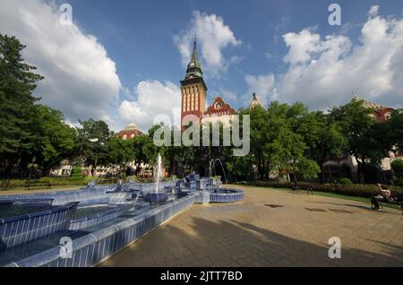 main square of Subotica in Serbia Stock Photo