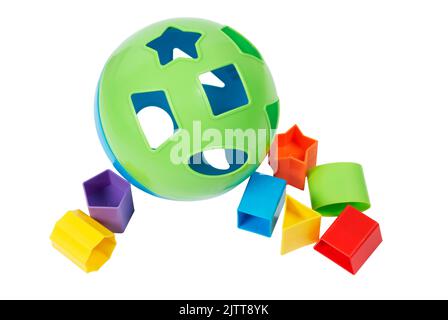 plastic coloured toy shapes Stock Photo - Alamy