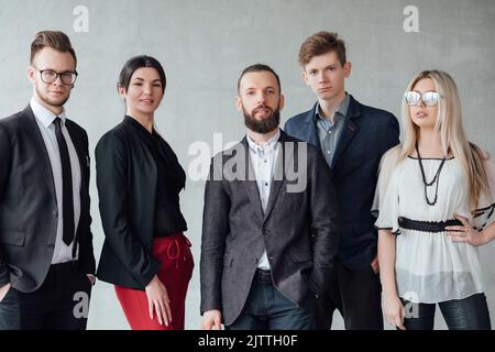 prosperous business company successful team Stock Photo