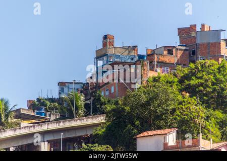 hose hill houses in Rio de Janeiro Brazil. Stock Photo