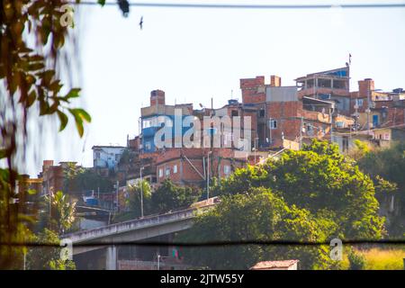 hose hill houses in Rio de Janeiro Brazil. Stock Photo