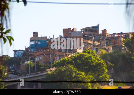 hose hill houses in Rio de Janeiro Brazil. Stock Photo