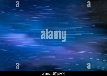 Faster than speed of light, abstract concept background, stars motion Stock Photo