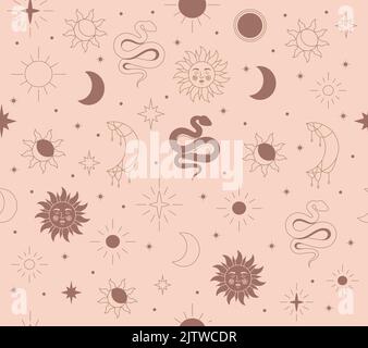 Boho seamless pattern Stock Vector
