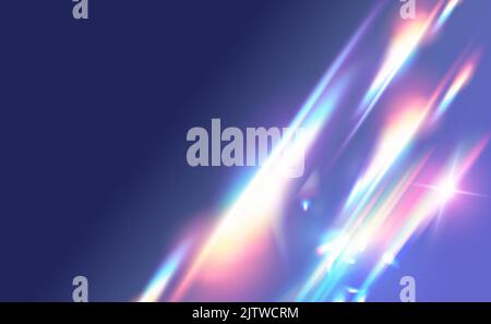 Ethereal rainbow transparent light refraction pattern for adding ...