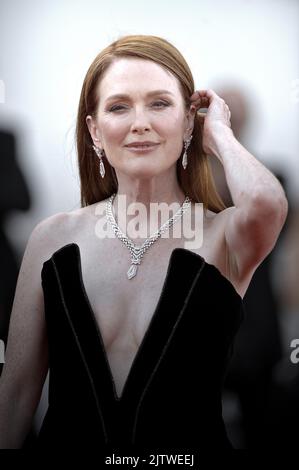 Venice, Italy. 01st Sep, 2022. Julianne Moore attends the 'Tar' red carpet at the 79th Venice International Film Festival on September 1, 2022 in Venice, Italy. Photo by Rocco Spaziani/UPI Credit: UPI/Alamy Live News Stock Photo