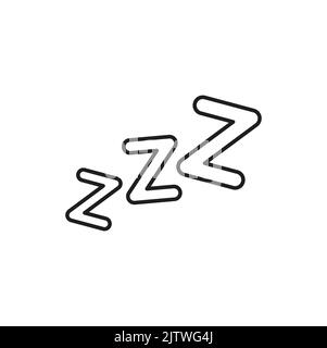 Zzz Icon, Sleeping, Snore Sleeping Night Sign Icon Vector Art ...