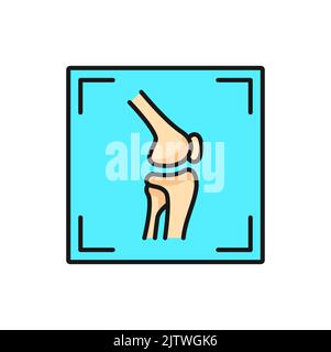 MRI diagnostics, CT radiology and tomography scan, vector color icon. MRT or MRI magnetic resonance imaging of bones and joints for body health examination and medical diagnostics Stock Vector