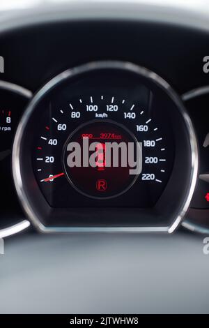 Let the journey begin. Closeup shot of a dashboard inside a motor vehicle. Stock Photo