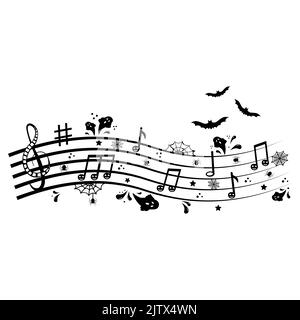 Music Note Spider spider web with treble clef music notes Stock Vector Image & Art - Alamy