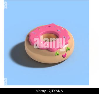 3d realistic vector donut Stock Vector