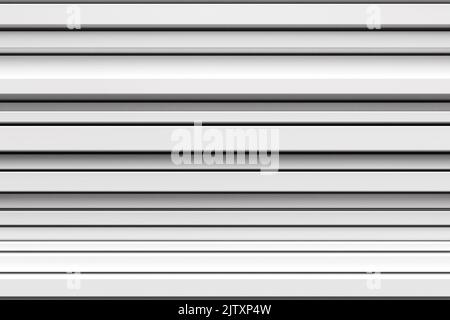 3d white plastic siding surface. Abstract  texture background. Plastic board white wall texture.3D rendering Stock Photo