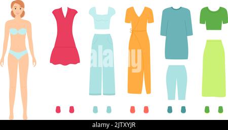 The Blonde Paper Doll With Cutout Clothes Royalty Free SVG, Cliparts,  Vectors, and Stock Illustration. Image 103618677.
