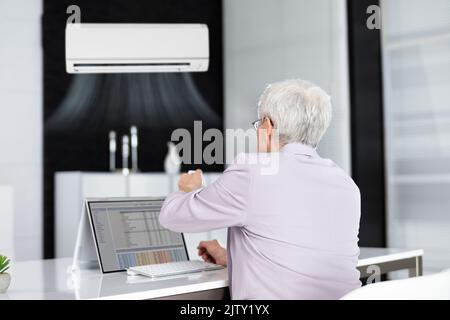 Air Conditioner Appliance Or Condition In Office Stock Photo