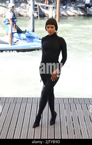 Venice, Italy. 02nd Sep, 2022. Taylor Russell is seen during the 79th Venice International Film Festival on September 02, 2022 in Venice, Italy. ( Credit: Sipa USA/Alamy Live News Stock Photo
