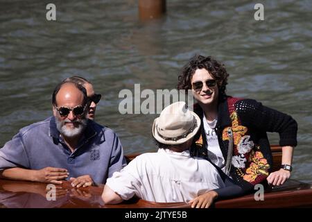Timothee Chalamet, Taylor Russell & Chloe Sevigny at the 'Bones And All'  79th Venice Film Festival Photocall